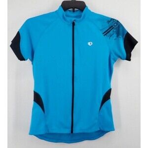 Pearl Izumi Select Womens' LG Blue Cycling Short Sleeve Full Zip 3 Pocket Jersey